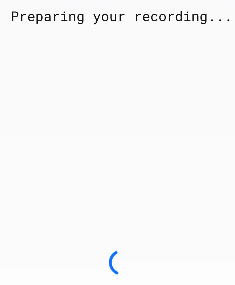 Preparing your recording screen after you stop an AI Recording